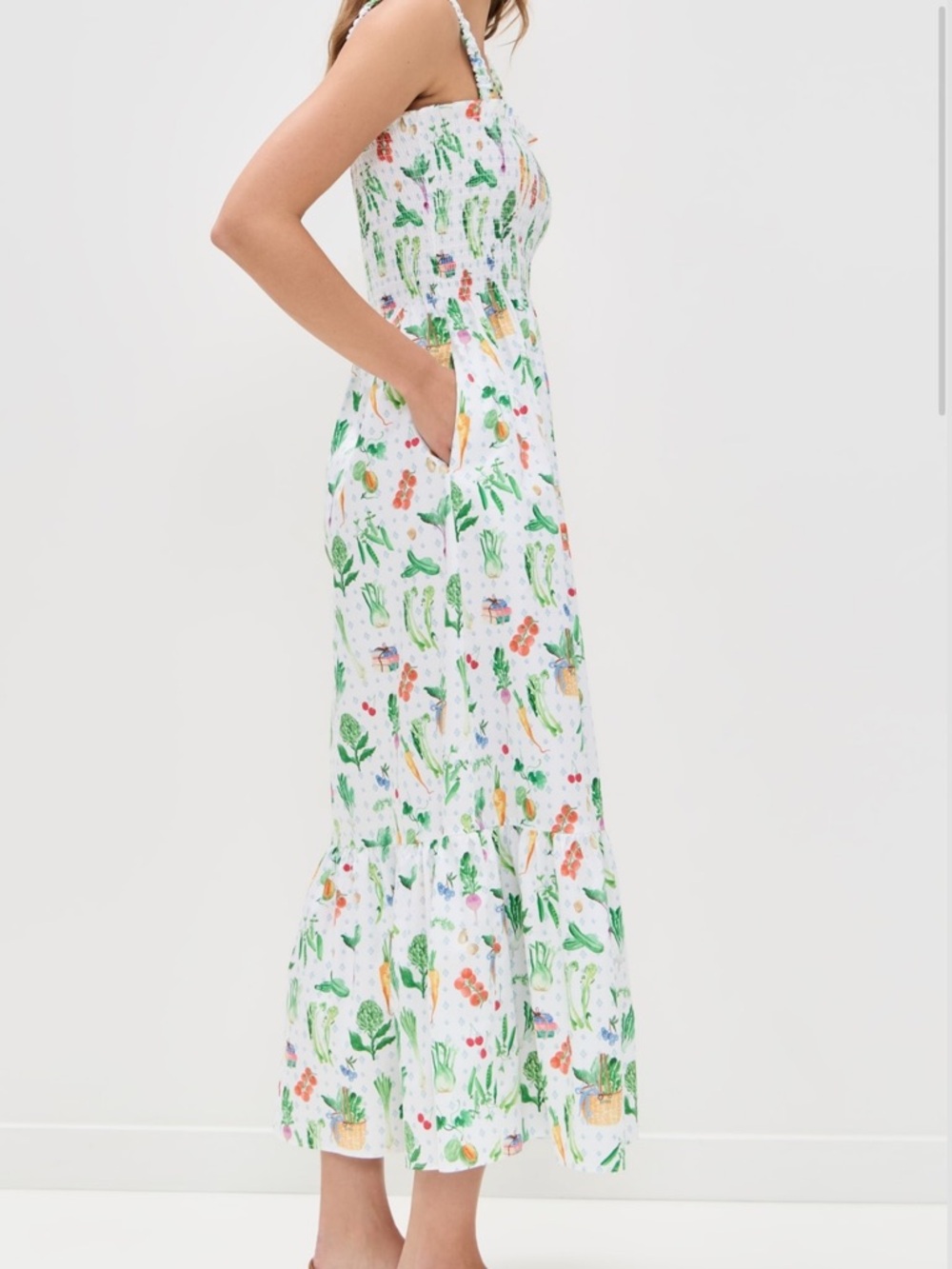 Hill House The Anjuli Nap Dress in Farmer’s Market Multi - Picture 2 of 10